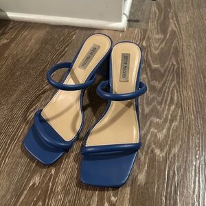 Steve Madden Blue Heels